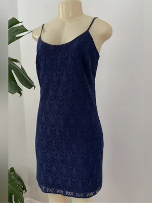 Lilly Pulitzer Dellaria Lace Slip Dress Size S thumbnail 4