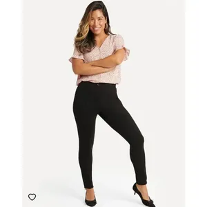 Betabrand black ponte knit business casual size 2 pants thumbnail 4