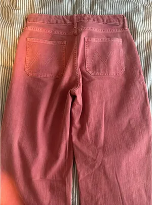 Pink MOTHER Denim Jeans thumbnail 4