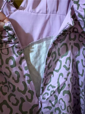 For Love & Lemons June Mini Dress in Purple Animal Print thumbnail 9