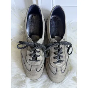 Mephisto Women's Size 7 Air Jet Runoff System Antique‎ Gold Leather Shoes modern thumbnail 4