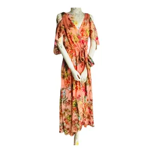 Source Unknown Floral Pink Maxi Dress thumbnail 3