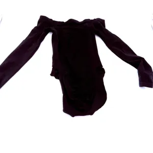 SKIMS Fits Everybody Black Bodysuit Black Off Shoulder Long Sleeve Size Large thumbnail 4