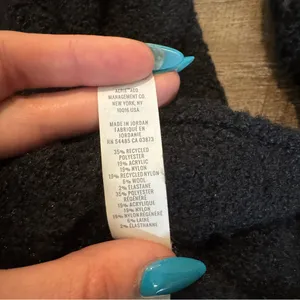 Aerie Black Wool Blend Turtleneck Oversized Sweater thumbnail 4