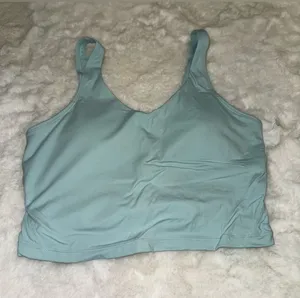 Amazon light blue sports bra/crop top thumbnail 1