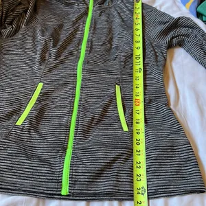 Lukka zip front jacket with neon accents and thumb opening sleeve thumbnail 8