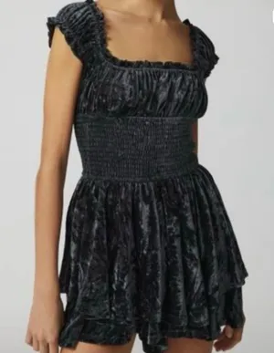 Urban Outfitters✨ Rosie Velvet Romper NWT thumbnail 1