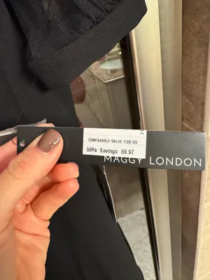 Maggy London Black Dress thumbnail 2