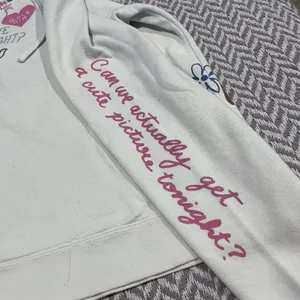 Lonely Ghost Girl Gang White Scrawl Sweatshirt Hoodie / Size Small thumbnail 3