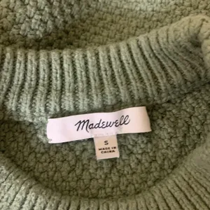 Madewell Green Textured Knit‎ Crewneck Sweater Relaxed Fit Cozy Women S thumbnail 3