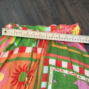 Farm Rio Anthropologie Vibrance Maxi Skirt Multicolor Patchwork XXS Tassel Boho thumbnail 9