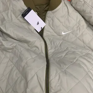 Nike olive green reversible varsity bomber jacket XL thumbnail 9
