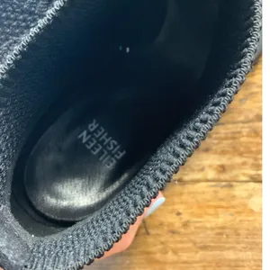 EILEEN FISHER Margate Peep Toe Bootie In Midnight‎ Stretch Fabric thumbnail 6