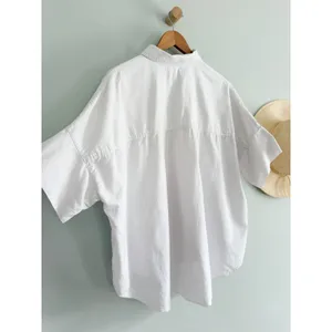 Madewell | White Cotton Courier Oversized Button-Down Shirt | Sz XXL thumbnail 10