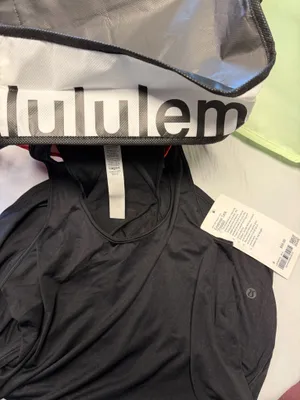 NWT Lululemon sheer black tank size 4 thumbnail 3