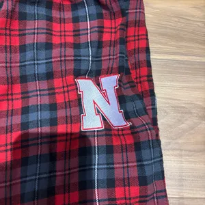 Nebraska Huskers Plaid Flannel Pajama Pants Large thumbnail 4