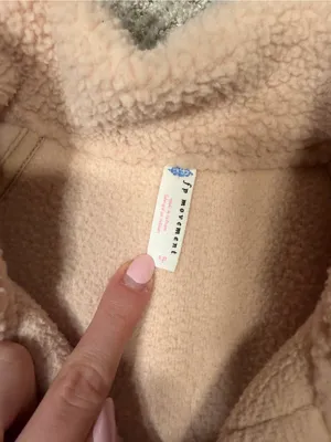 Free People Movement Hit The Slopes Fleece Jacket size small in light pink thumbnail 6