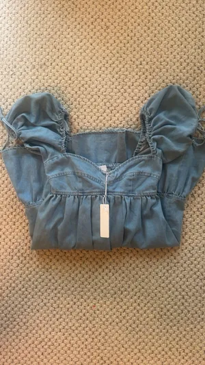 NWT I Just Have To Have It Denim Mini Dress thumbnail 4