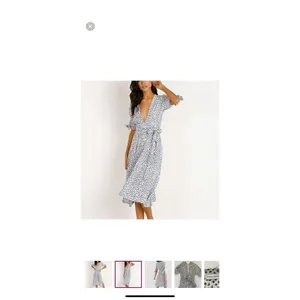 FAITHFULL THE BRAND Women's Blue Rae Casual Floral Print Nina Midi Dress Size 4 thumbnail 6