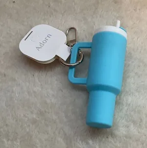 Blue drinking cup key fob thumbnail 1