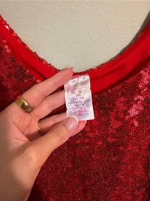 No Boundaries Red Sequin Scoop Neck Cami thumbnail 2