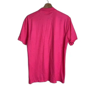 Nike dri fit ladies bright‎ pink with speckles athletic polo shirt size small thumbnail 9