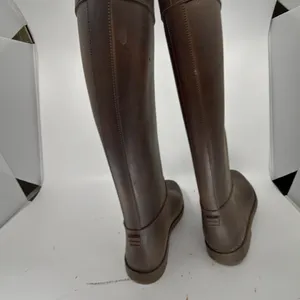 Gioseppo Equestrian Style Brown Rubber EU 36 Rain Boot Size 6 thumbnail 5