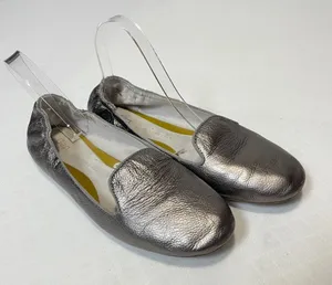 Gap Women's Metallic Scrunch Leather Flat Loafers Size‎ 9 thumbnail 1