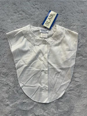 Vintage Blair NWT White Lace Collar Dickie False Blouse Shirt Front One Size thumbnail 1