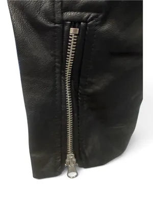Love Tree Black Faux Leather Moto Jacket with Zip Details thumbnail 6