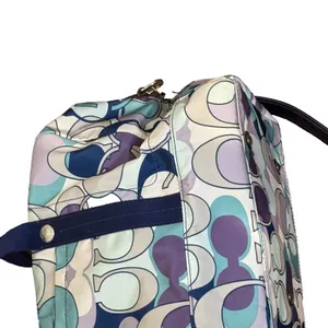 Coach Womens Tote Travel Bag Multicolor Kyra Soho Print F77285‎ Blue Purple Grey thumbnail 4