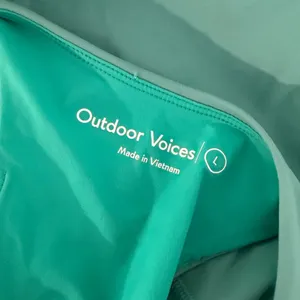 OUTDOOR VOICES Green Exercise Mini Dress Sz L thumbnail 4