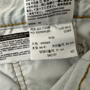 Levis‎ Button Fly Denim Cutoff Shorts 26 thumbnail 7
