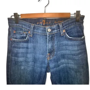 Seven For All Mankind Bootcut Jeans Size 27 Stretch Classic Denim Y2K premium thumbnail 4