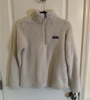Patagonia Los Gatos 1/4 Zip Fleece Pullover Sweatshirt Women's S Cream Beige thumbnail 1