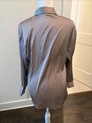 New With Tags Abercrombie & Fitch Satin Shirt Sz M thumbnail 3