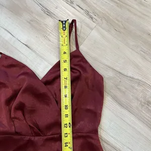 Lulus Extra Extravagance Burgundy Sleeveless Maxi Dress size: Small thumbnail 12