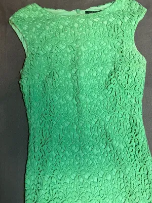 Lauren Ralph Lauren Green Floral Lace Sheath Dress Size 12 thumbnail 4