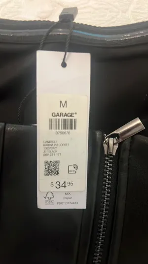Garage black corset top thumbnail 2