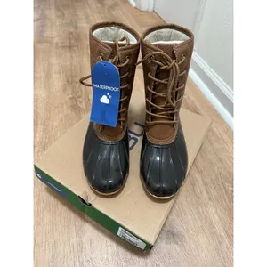 JBU by‎ Jambu | NWT Maplewood Waterproof Duck RainBoots Chocolate Brown Black, 6 thumbnail 3