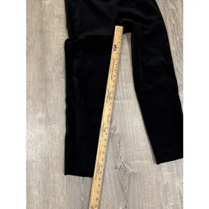 VINCE‎ Black Slim Pants Women S Stretch Pull On Career Minimalist Chic Velour thumbnail 4