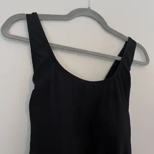 Andie The Ribbed Tulum Scoop Neck One Piece Cross Back Swimsuit Black XXL thumbnail 4
