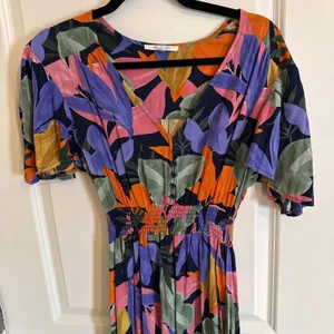 Anthropologie Abel The Label Tropical Leonard Dress XS‎ thumbnail 2