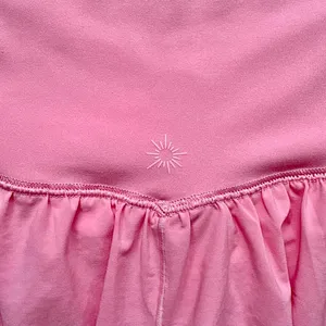 Aerie Offline Real Me Crossover Flowy Shorts Pink M thumbnail 4