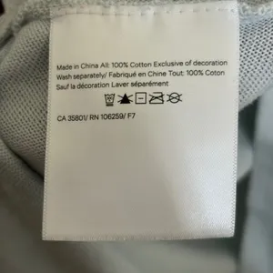 Lululemon 100% Cotton Long Sleeve‎ Knit Sweater Light Blue Mint Green Size 4 thumbnail 6