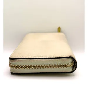 Gucci GG Two Tone Hardware Cream Leather Zip Around Wallet thumbnail 5