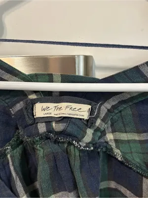 Free People We The Free Plaid Blouse thumbnail 4