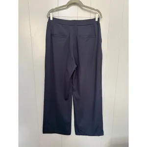 Halara Flex™ Navy Blue High Waisted Pocket Straight Leg Crepe Work Pants L thumbnail 3
