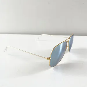 Ray-Ban Gold Metal Frame Aviator Sunglasses thumbnail 2