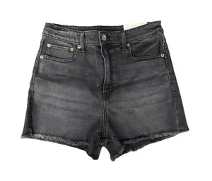 (C9) American Eagle High Rise ’90s Boyfriend Denim Shorts Black 8 Distressed thumbnail 1